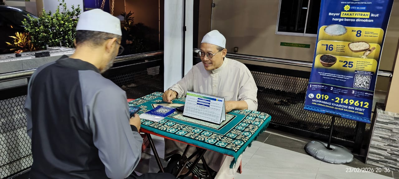 Jom Tunaikan Zakat Fitrah di Surau Al-Hidayah Saujana Utama